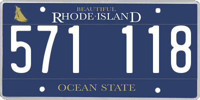 RI license plate 571118