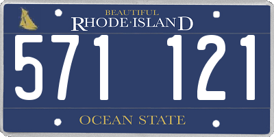 RI license plate 571121
