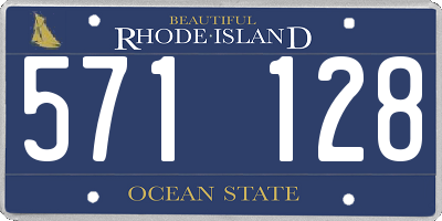 RI license plate 571128