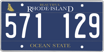 RI license plate 571129
