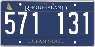 RI license plate 571131