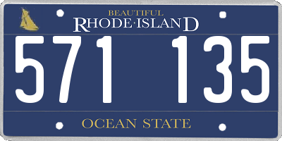 RI license plate 571135