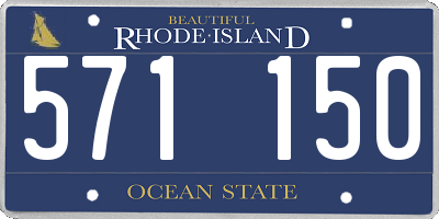 RI license plate 571150
