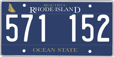 RI license plate 571152