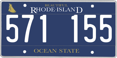RI license plate 571155