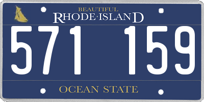 RI license plate 571159