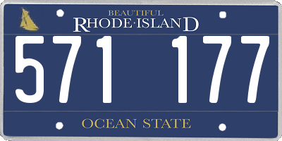 RI license plate 571177