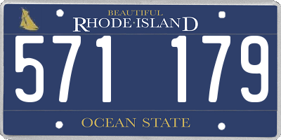 RI license plate 571179