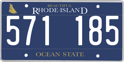 RI license plate 571185