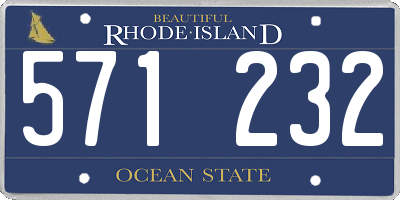 RI license plate 571232