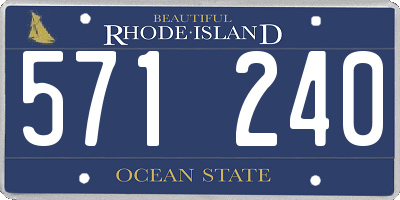 RI license plate 571240