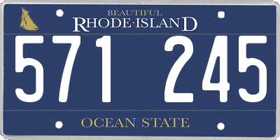 RI license plate 571245