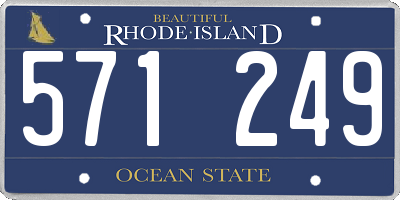 RI license plate 571249