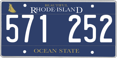 RI license plate 571252