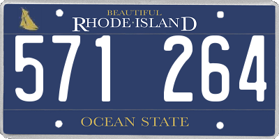 RI license plate 571264