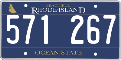 RI license plate 571267