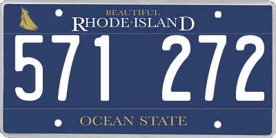 RI license plate 571272
