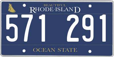 RI license plate 571291