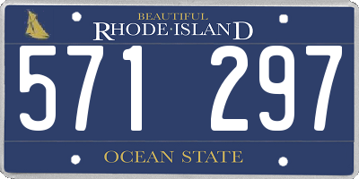 RI license plate 571297