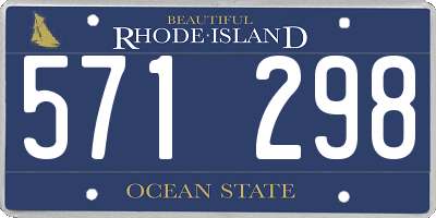 RI license plate 571298