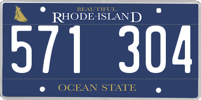 RI license plate 571304