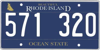 RI license plate 571320