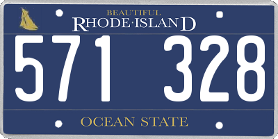 RI license plate 571328