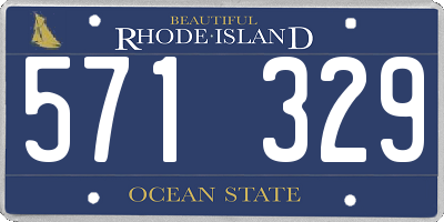 RI license plate 571329