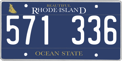 RI license plate 571336