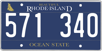 RI license plate 571340