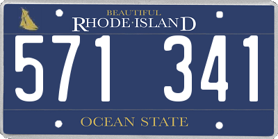 RI license plate 571341