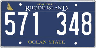 RI license plate 571348