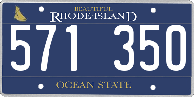 RI license plate 571350