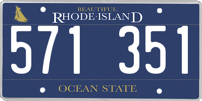 RI license plate 571351