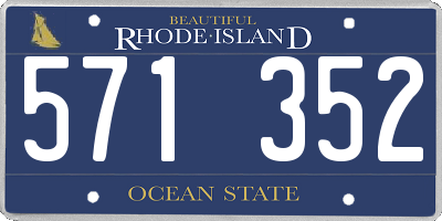 RI license plate 571352