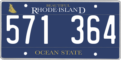 RI license plate 571364