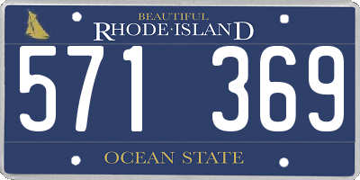 RI license plate 571369