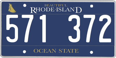 RI license plate 571372