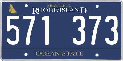 RI license plate 571373
