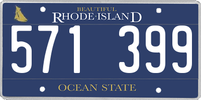 RI license plate 571399