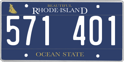 RI license plate 571401