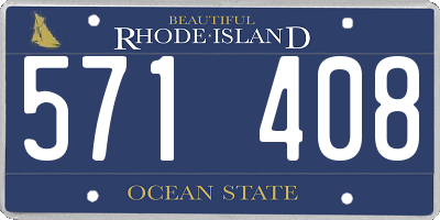 RI license plate 571408