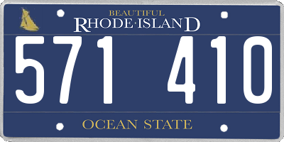 RI license plate 571410