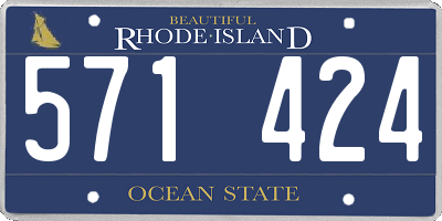 RI license plate 571424