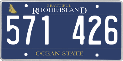 RI license plate 571426