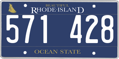 RI license plate 571428