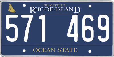 RI license plate 571469