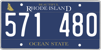 RI license plate 571480