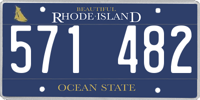 RI license plate 571482