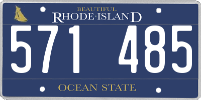 RI license plate 571485